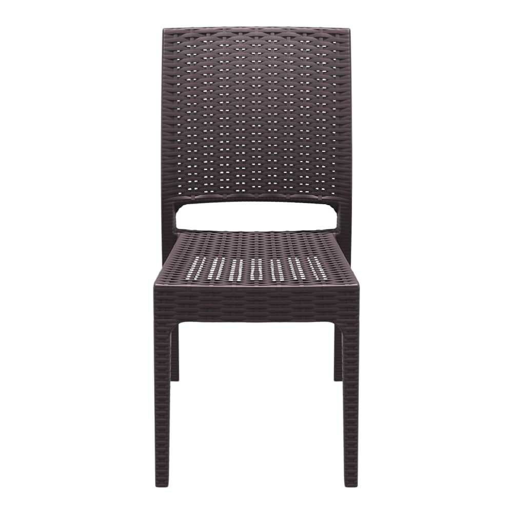 Beverly Patio Chair, Wicker Look Resin