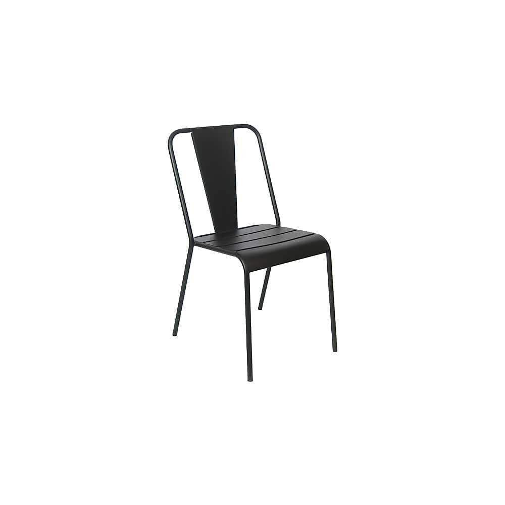 Outdoor Chair, Black Iron