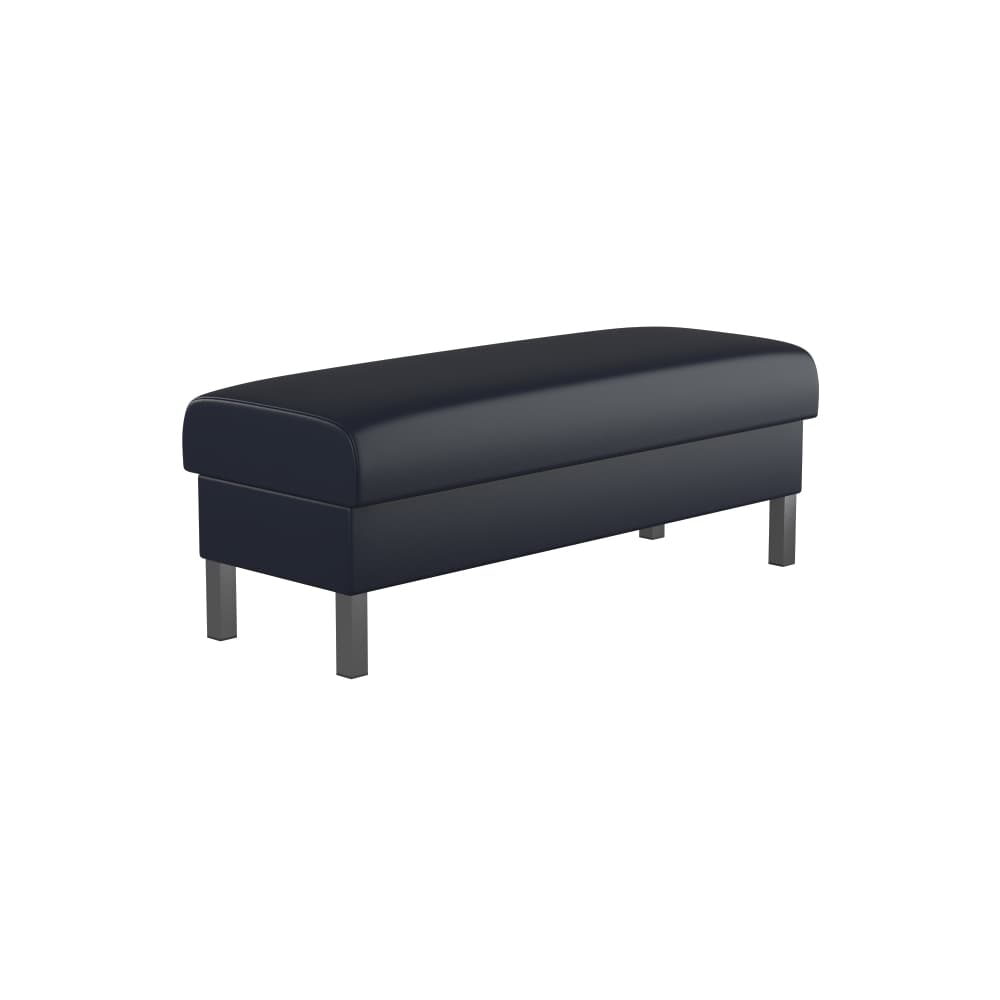 Waiting Bench with Metal Legs, Plain