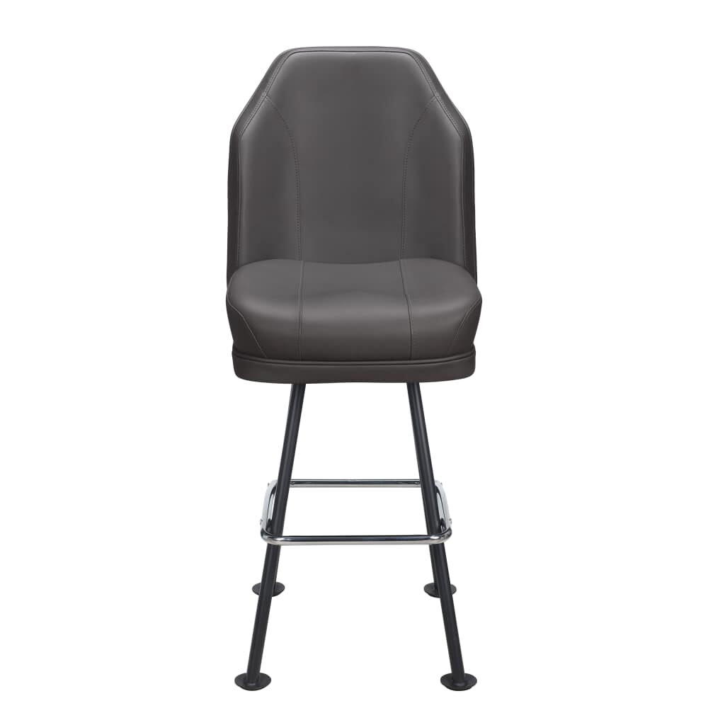 Giada Bar Stool with Casino Bucket Seat and Arched-Oval Frame