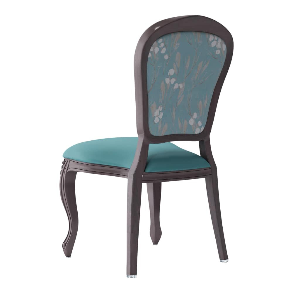 Cecile Chair in Upholstered Aluminum, Lounge Style